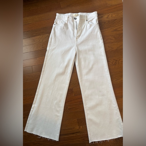 Splendid High Waist Wide Leg Crop Jean size 26 raw hem NWT - Picture 6 of 14